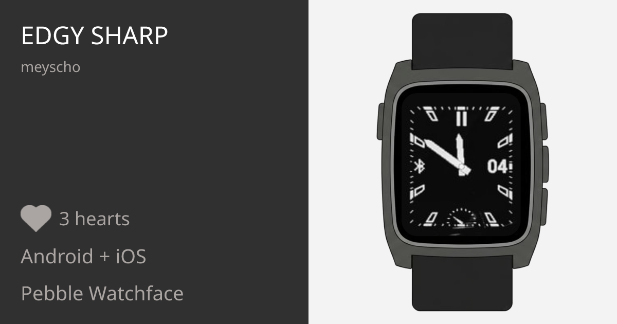 Edgy Apps Edgy Sharp - Pebble Appstore