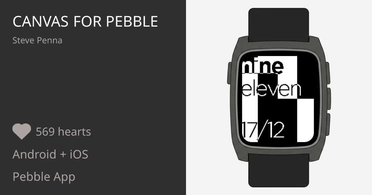 Canvas for Pebble - Pebble Appstore