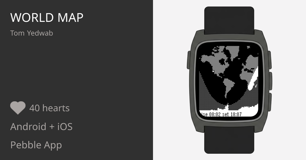 World Map - Pebble Appstore