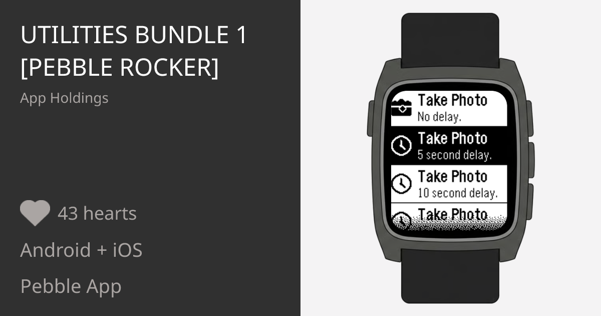 Utilities Bundle 1 [Pebble Rocker] - Pebble Appstore