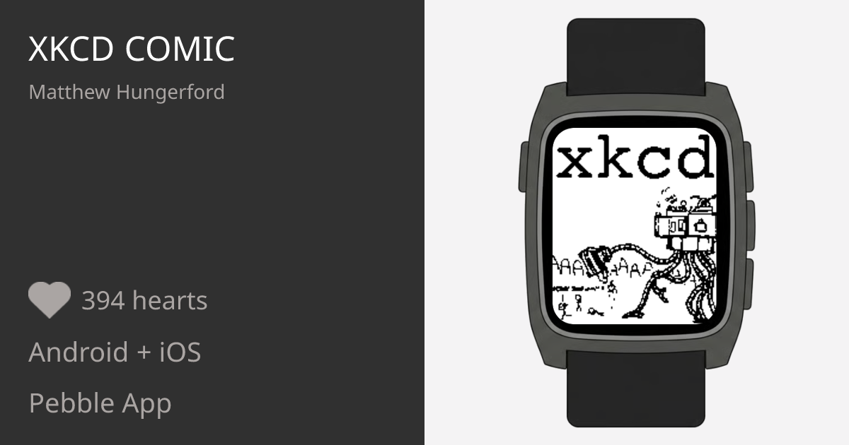 XKCD Comic - Pebble Appstore