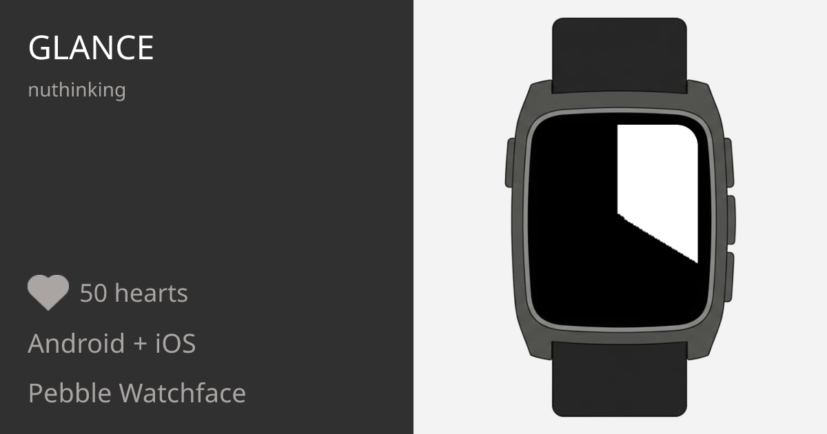 Glance - Pebble Appstore