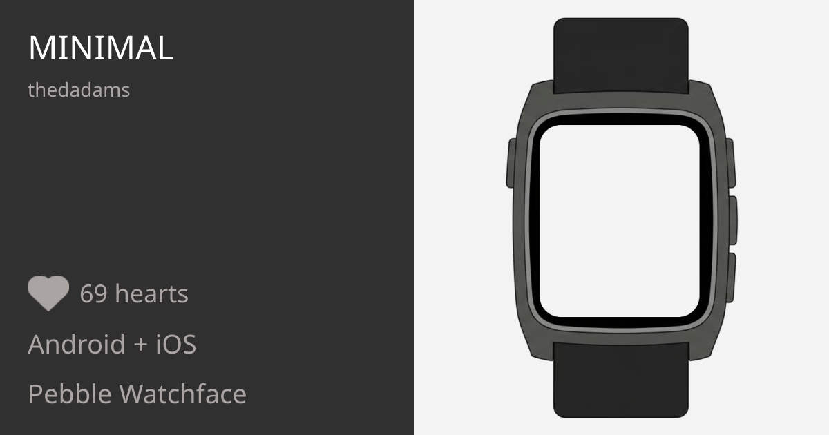 Minimal - Pebble Appstore