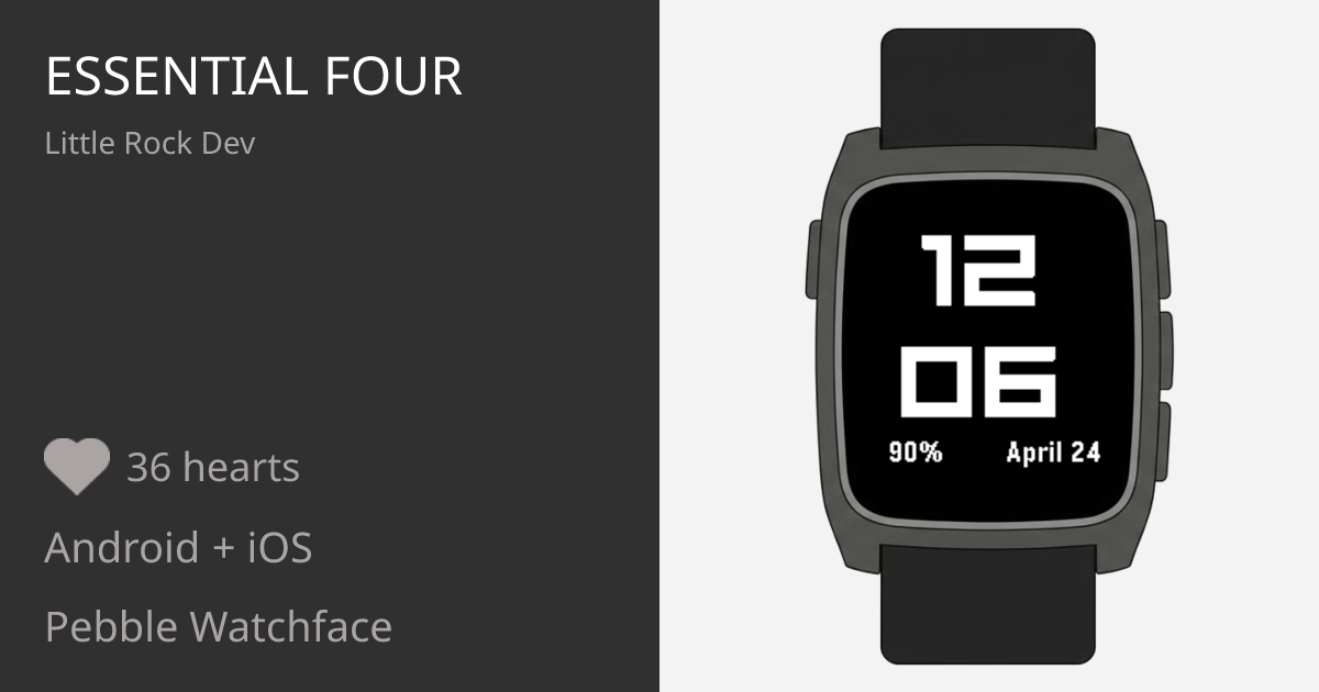 Essential Four - Pebble Appstore