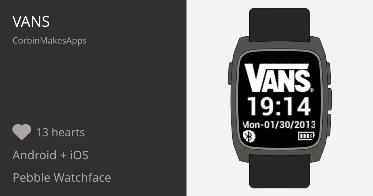 Vans - Pebble Appstore