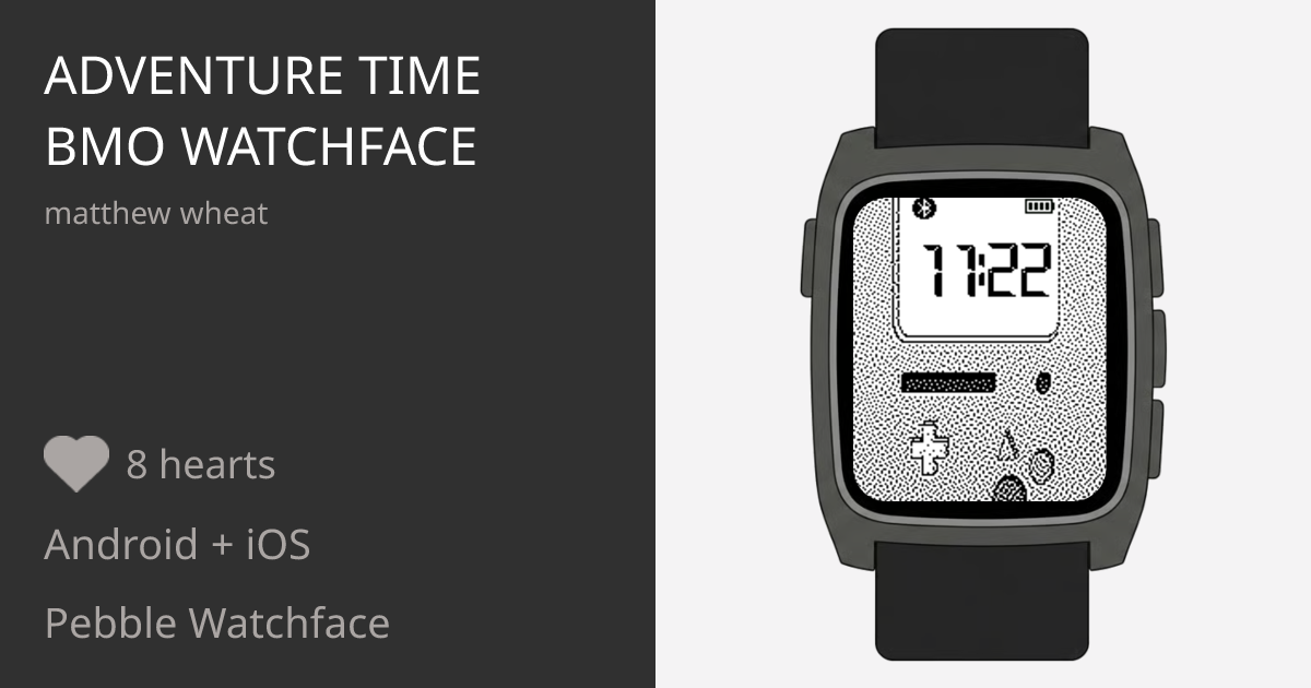 adventure time bmo watchface - Pebble Appstore