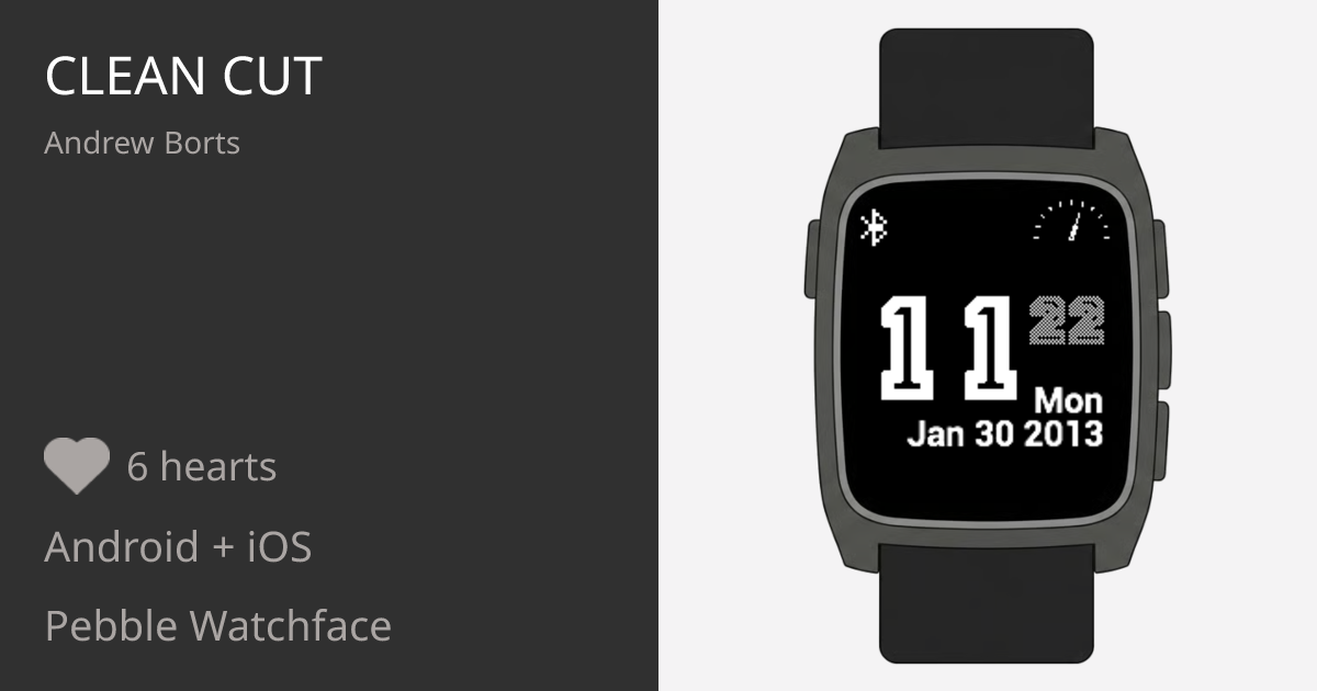Clean Cut - Pebble Appstore