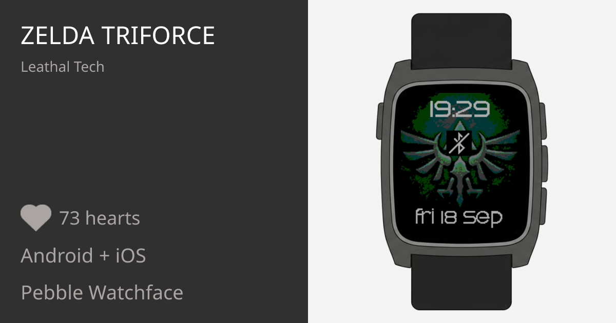 Zelda Triforce - Pebble Appstore