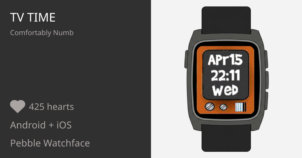 TV Time - Pebble Appstore