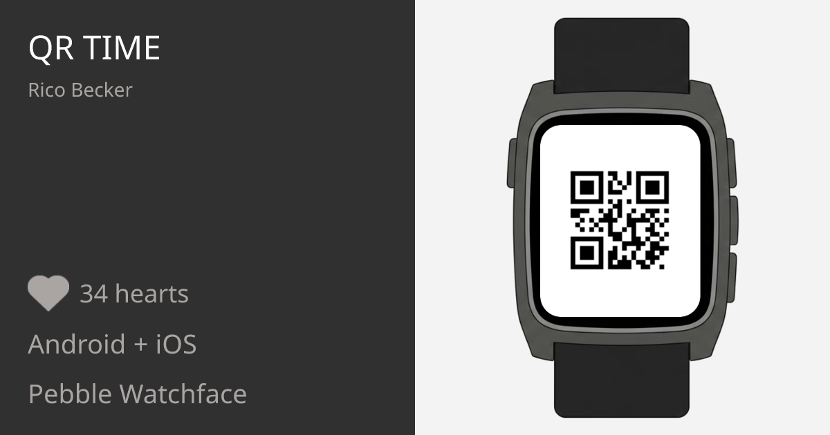 QR Time - Pebble Appstore