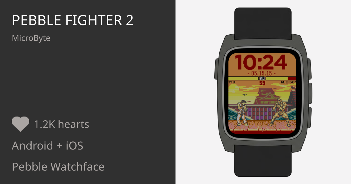 Pebble Fighter 2 - Pebble Appstore