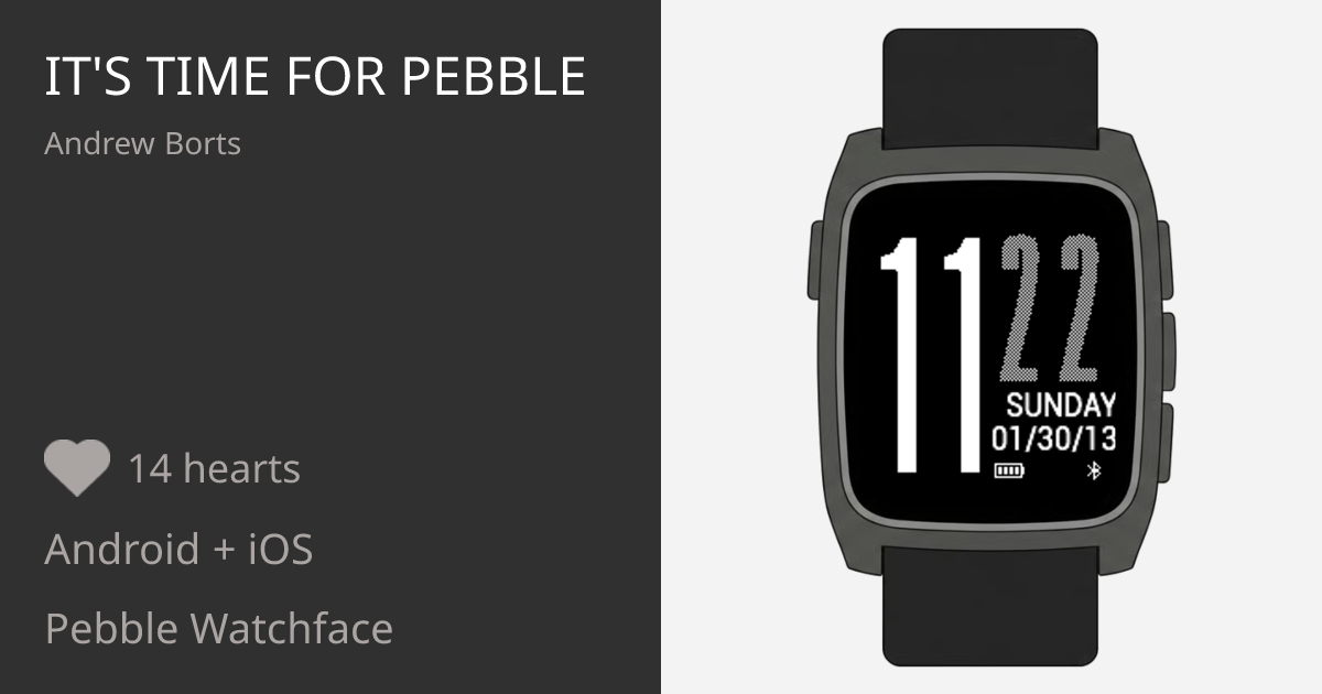 It's Time For Pebble - Pebble Appstore