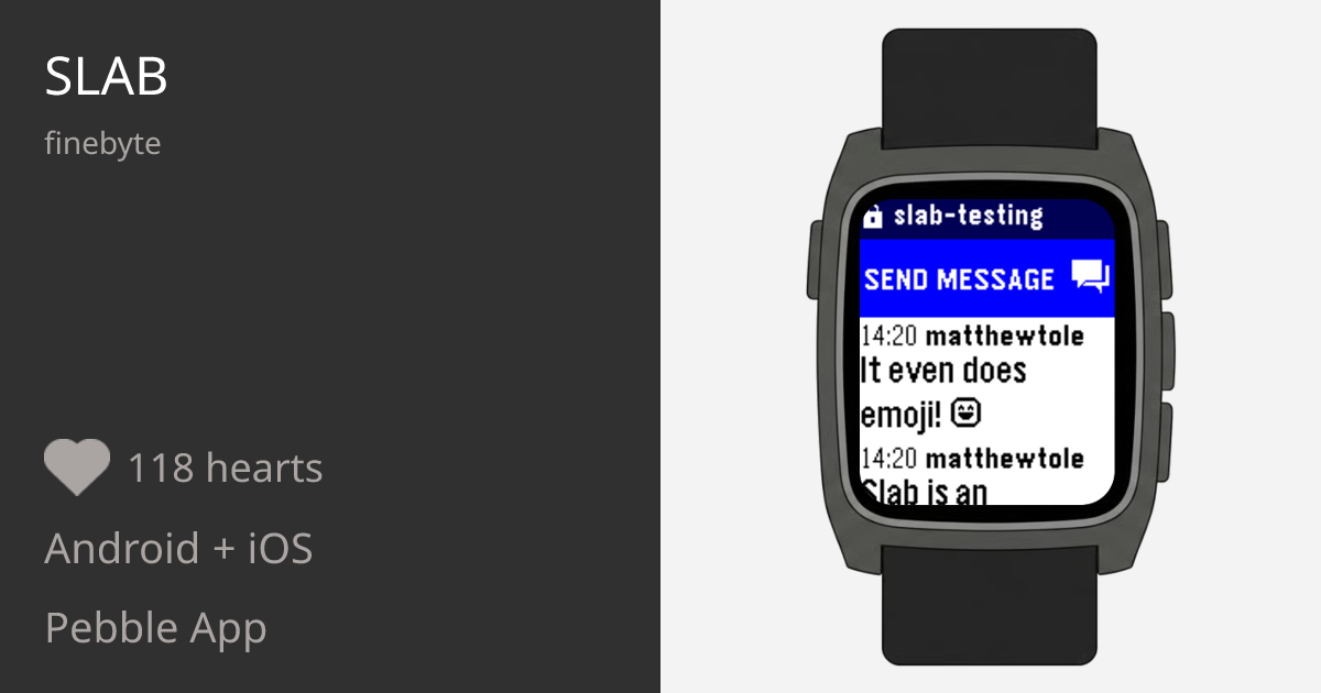 Slab - Pebble Appstore