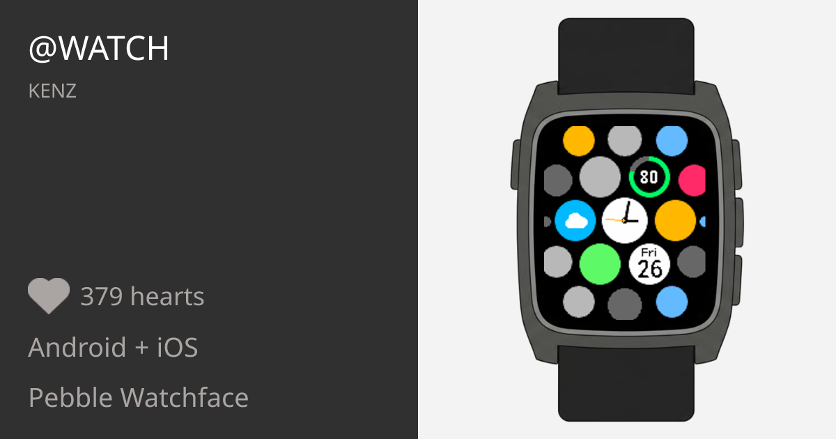 @WATCH - Pebble Appstore