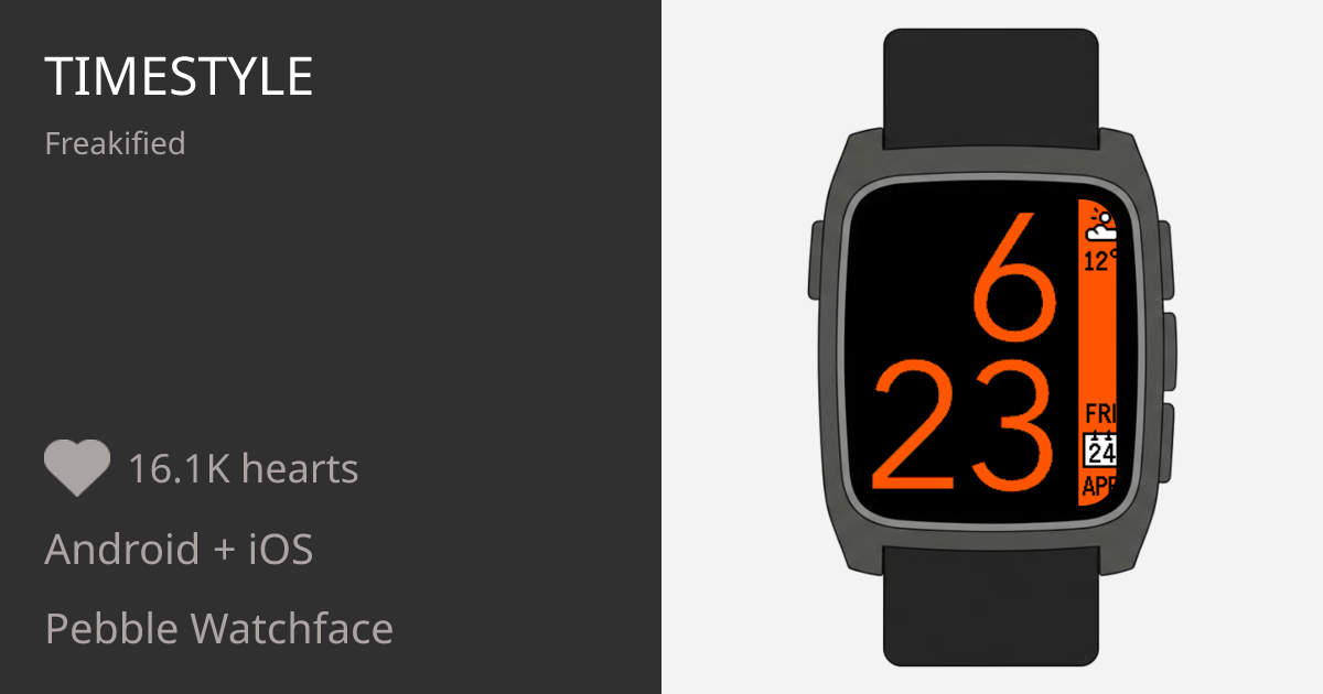 TimeStyle - Pebble Appstore