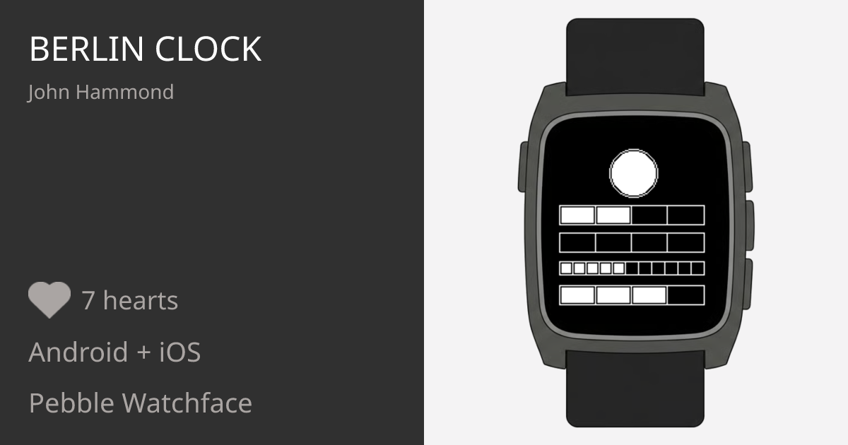 Berlin Clock - Pebble Appstore