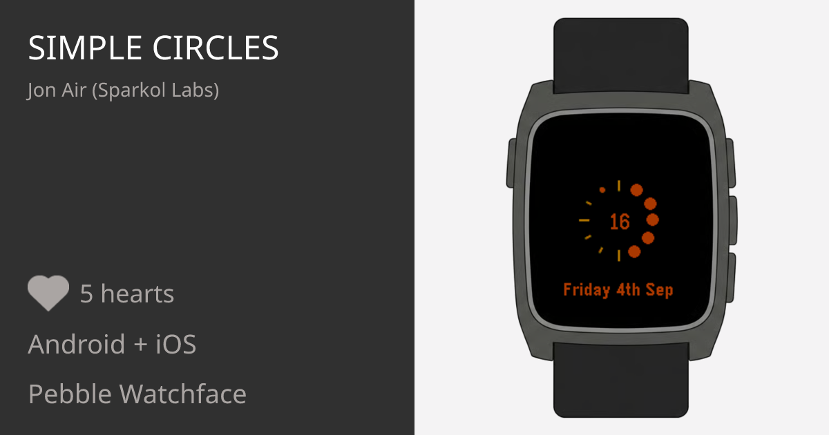 Simple Circles - Pebble Appstore