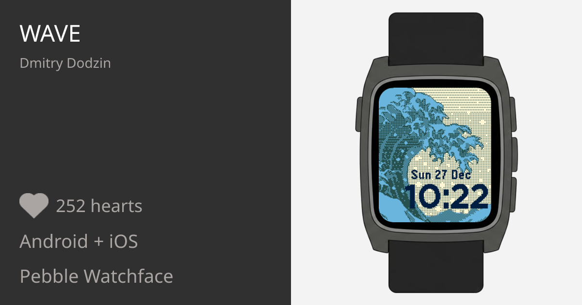Pibble Wave Wave - Pebble Appstore