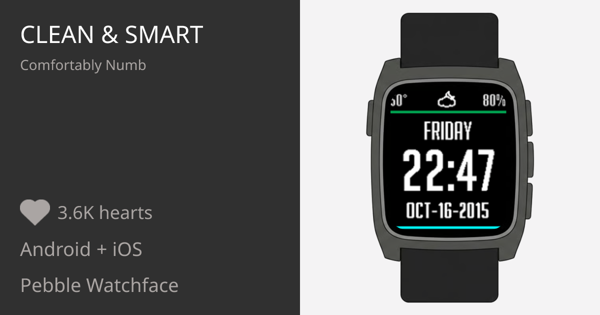 Clean & Smart - Pebble Appstore