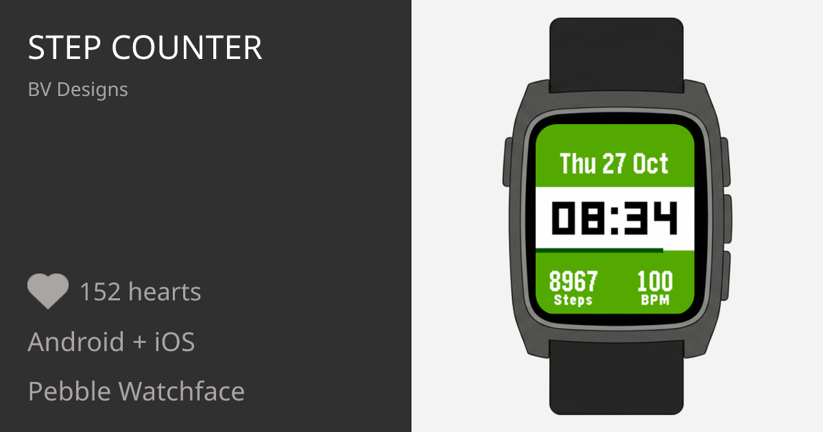 Step Counter - Pebble Appstore