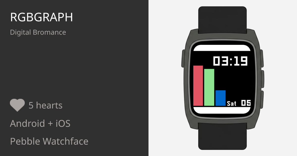 rgbGraph - Pebble Appstore