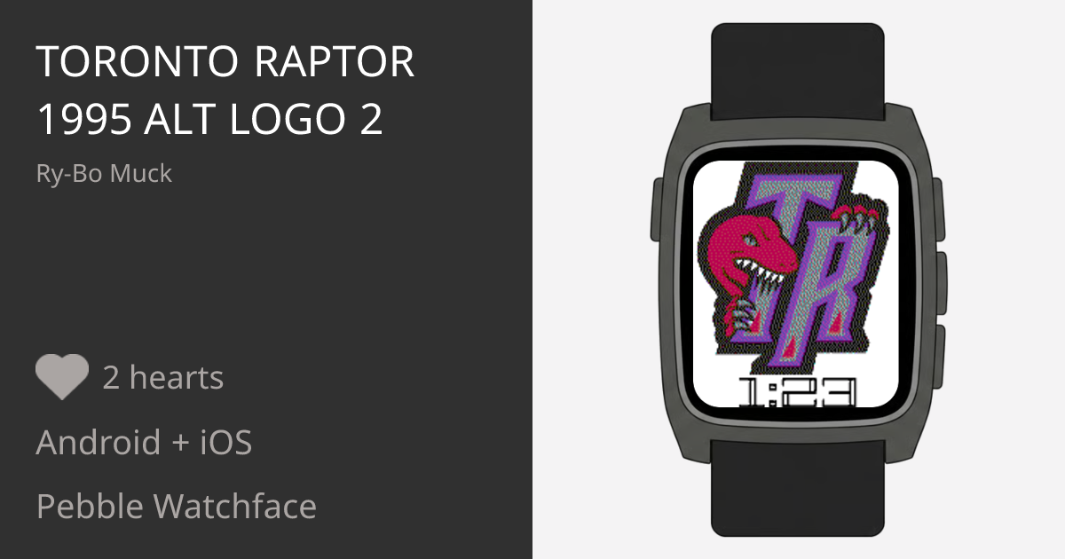 Toronto Raptor 1995 Alt Logo 2 - Pebble Appstore