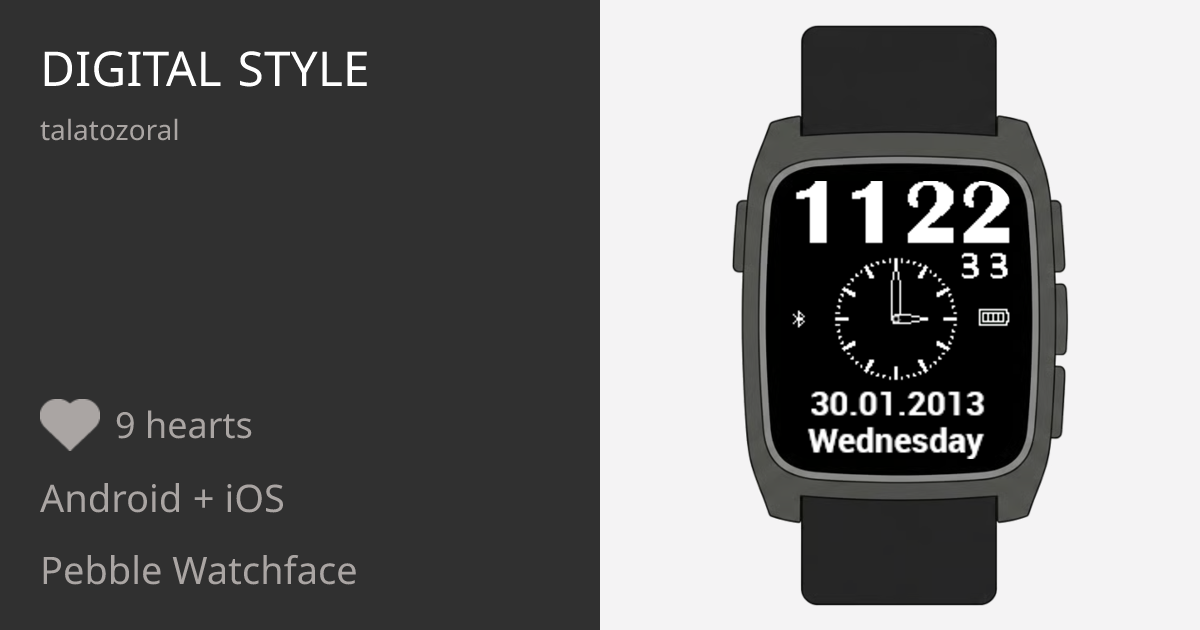 Digital Style - Pebble Appstore