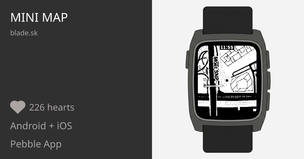Mini Map - Pebble Appstore