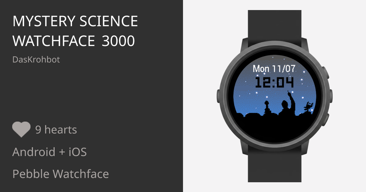 Mystery Science Watchface 3000 - Pebble Appstore
