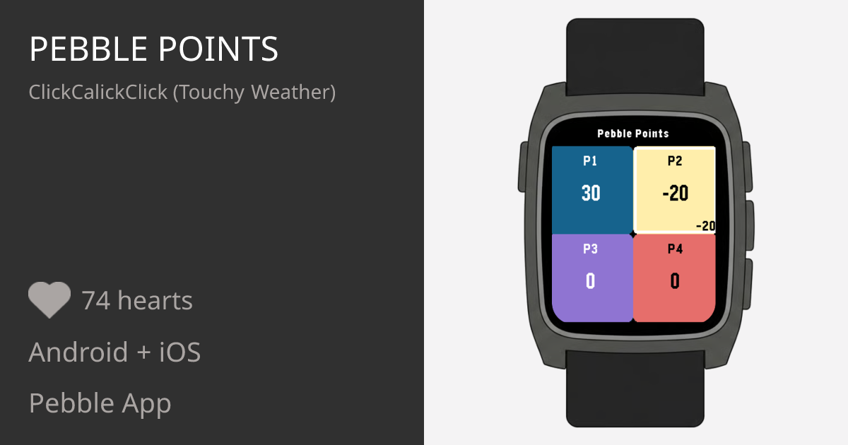 Pebble Points - Pebble Appstore