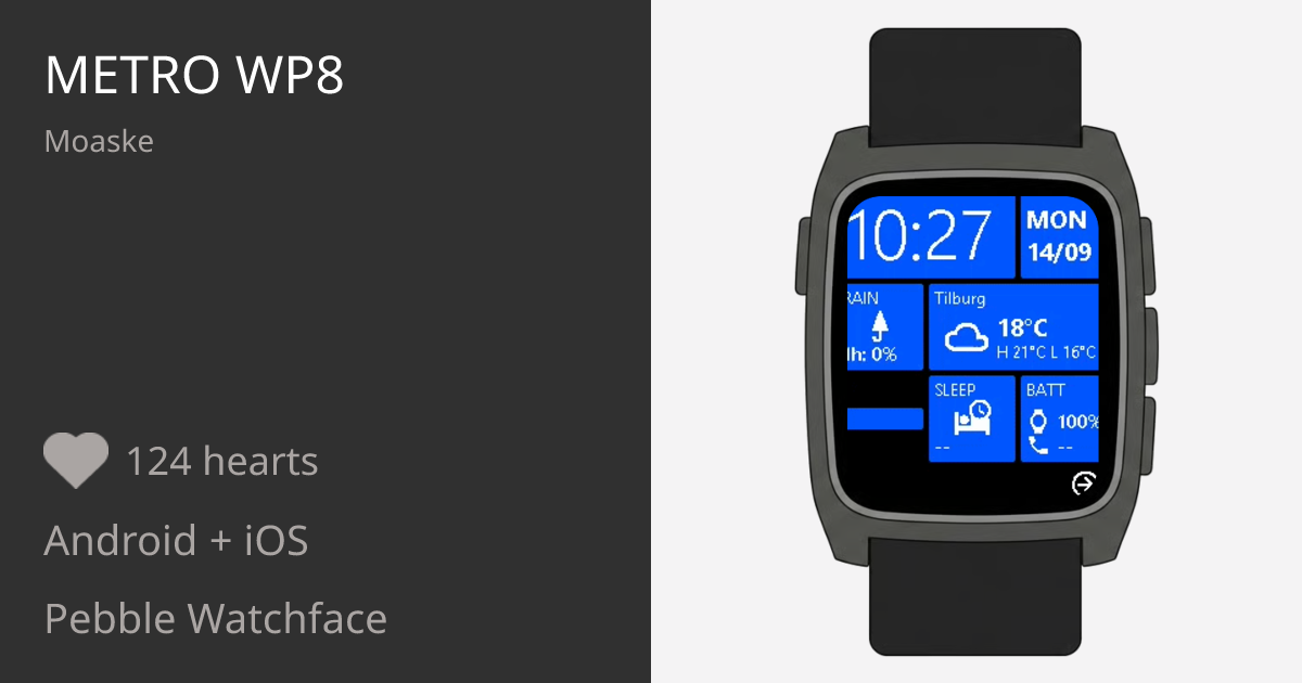 Metro WP8 - Pebble Appstore