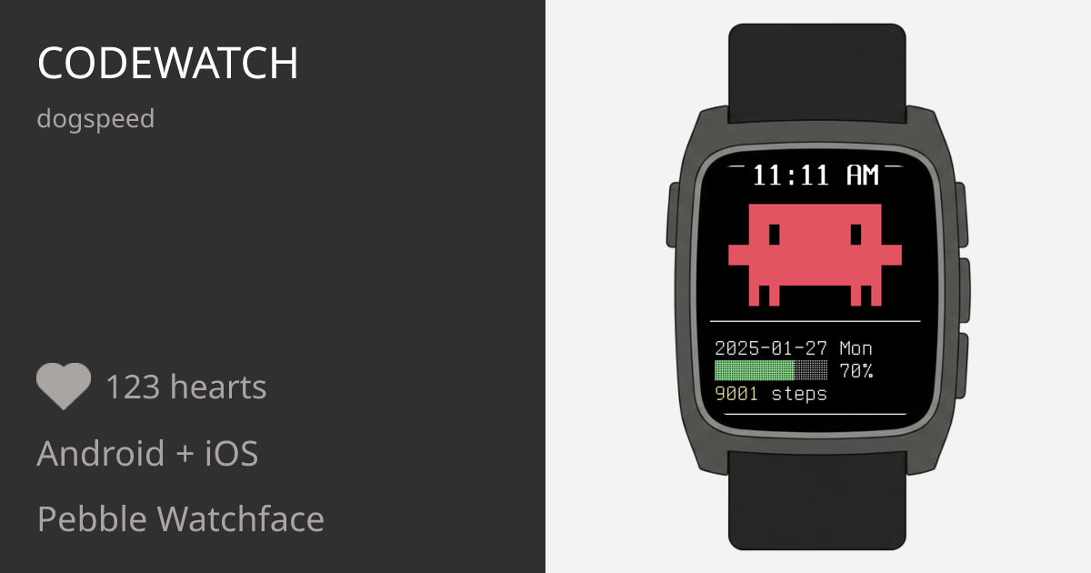 codewatch - Pebble Appstore