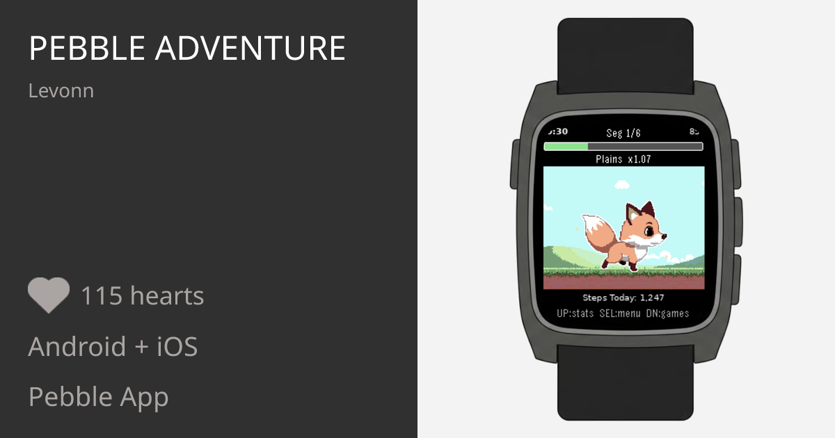 Pebble Adventure - Pebble Appstore