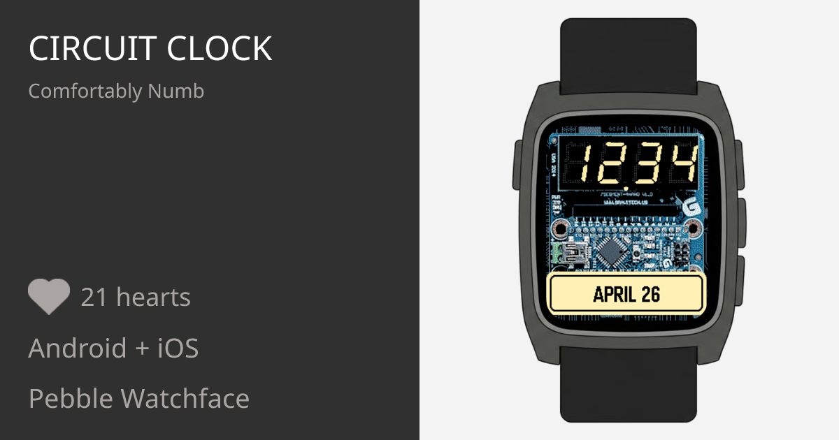 Circuit Clock - Pebble Appstore