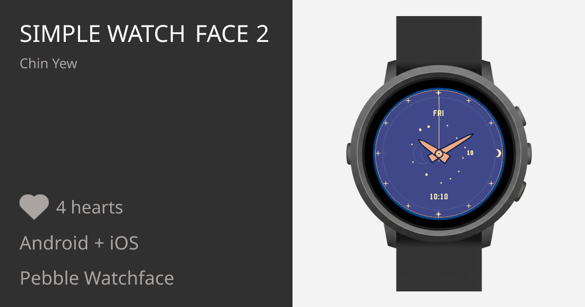simple watch face 2 - Pebble Appstore